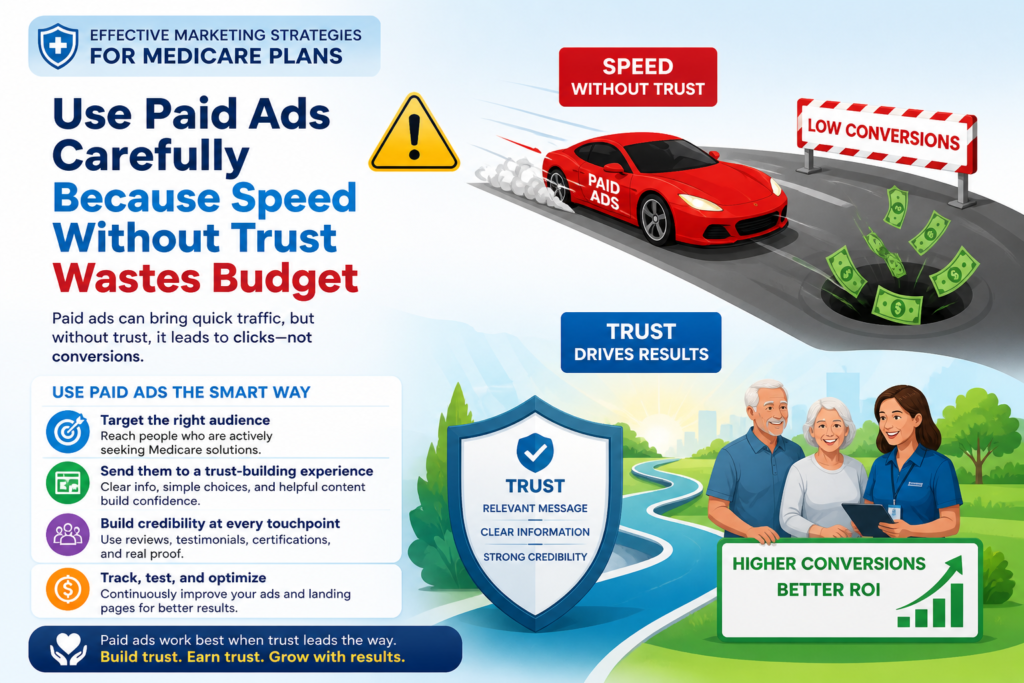 Paid ads can work very well for Medicare plans, but they can also become expensive fast. The problem is not always the ad platform. The problem is often the message.