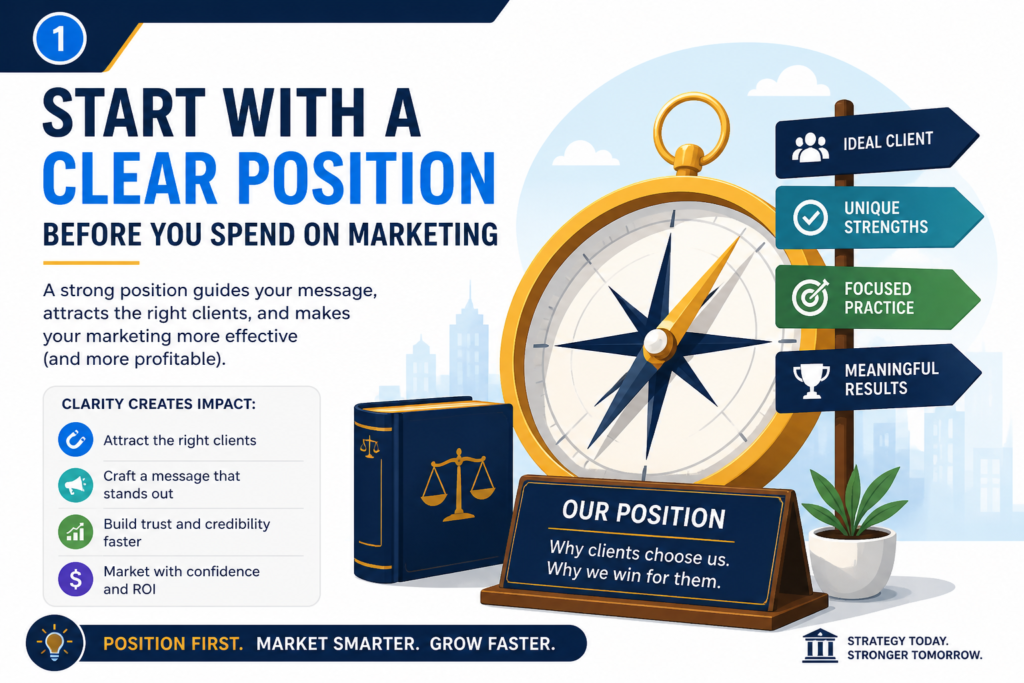 A law firm cannot grow well if the market does not understand what it stands for. This is one of the biggest problems in legal marketing. Many firms try to look broad because they do not want to lose any possible case.