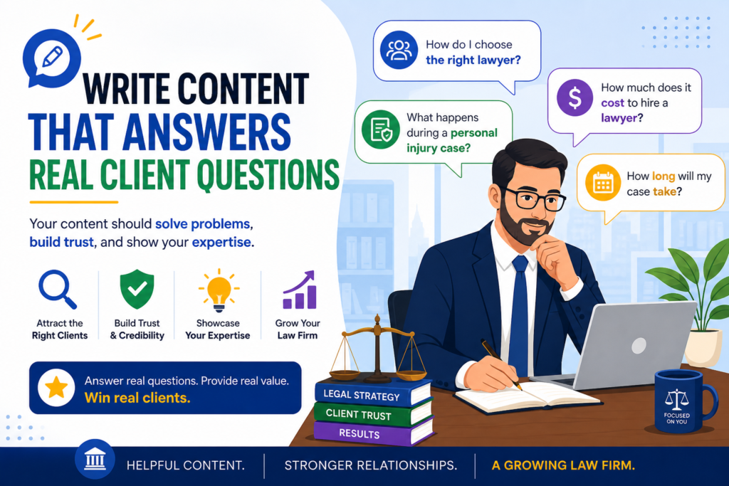 Content marketing works very well for law firms when it is done with care. The problem is that many firms write content only for search engines. They publish articles that sound stiff, broad, and empty. They answer simple questions in a way that feels copied from every other legal blog.