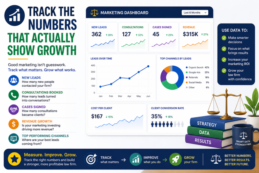Law firm marketing can become emotional if you do not track the right numbers. One month may feel busy. Another may feel slow. An ad may seem successful because it gets many clicks. A blog post may seem useless because it does not bring calls right away. Without clear tracking, you may make decisions based on feelings instead of facts.