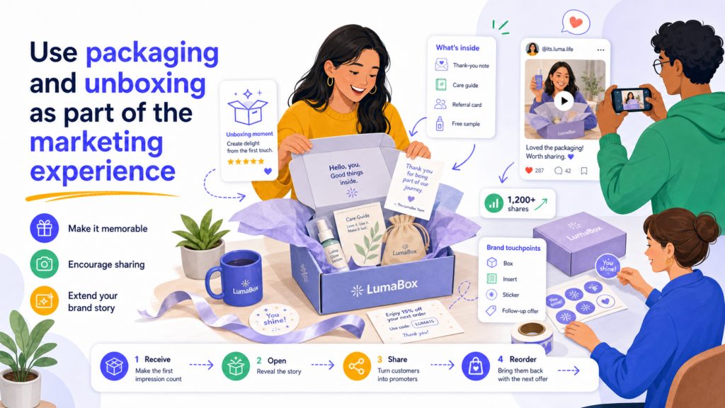 For physical products, packaging is not just protection. It is part of the brand experience. It shapes the customer’s first impression after purchase. It can make the product feel more valuable, more giftable, more memorable, and more shareable.