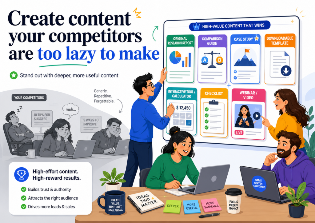 This does not mean every article must be long. It means every piece must give the reader something useful, clear, and hard to find elsewhere. That is where many brands have a real chance to stand out.