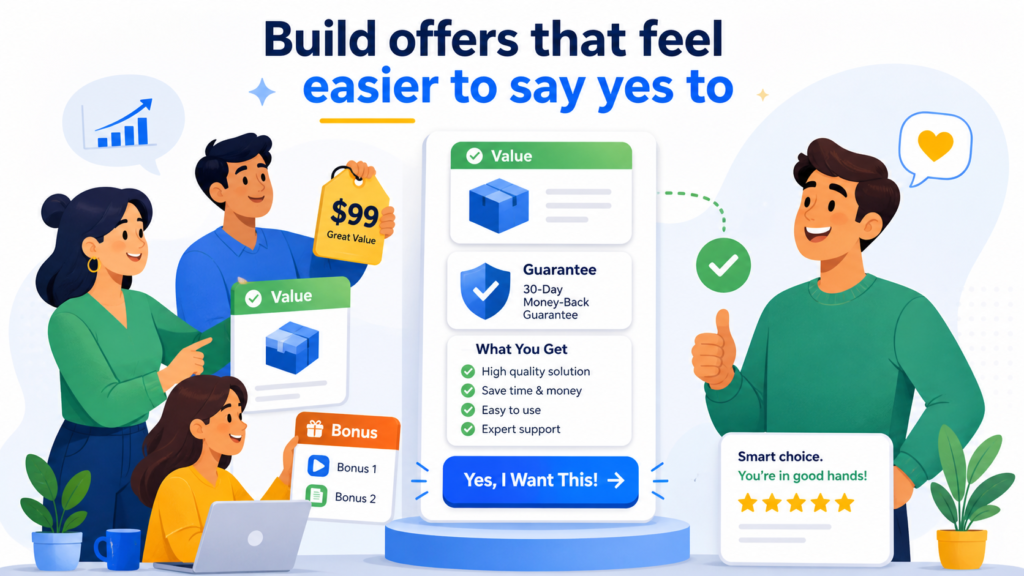An offer is not just a discount or a service package. It is the promise you make to the customer in exchange for their time, money, email address, or attention.