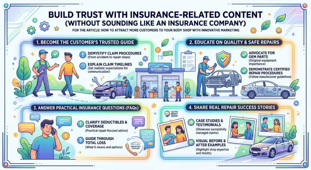 Insurance is one of the biggest sources of stress in body repair. Many customers do not understand their policy, their rights, their deductible, or the repair process. They may also feel pushed in different directions by claim handlers, adjusters, and repair networks.