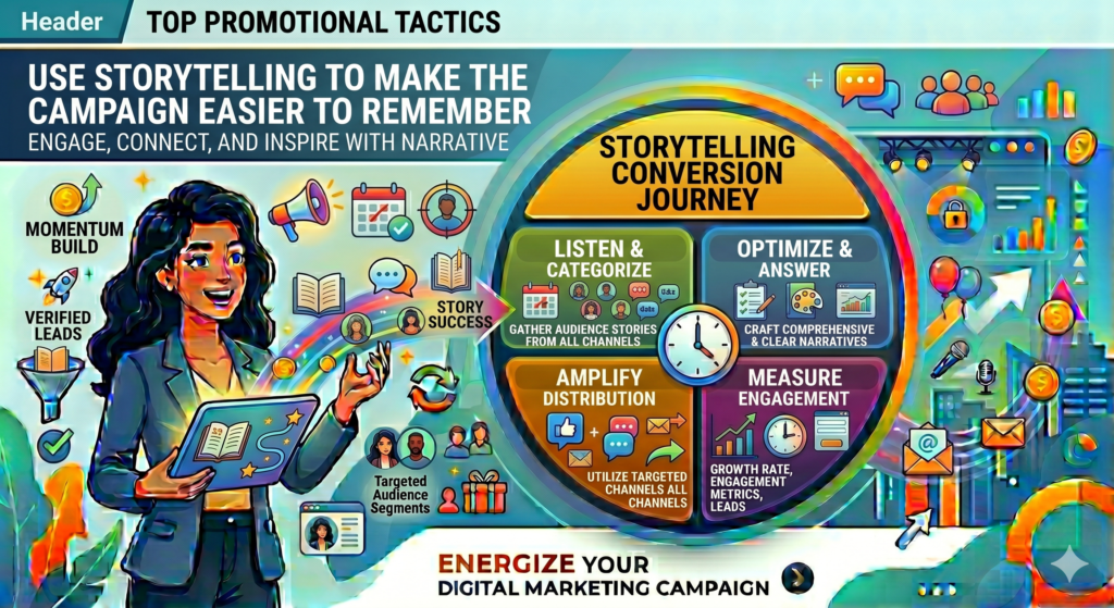 A campaign that only explains features, benefits, and steps can still feel flat. But when you add story, the message becomes easier to follow. The reader can see the problem happening. They can picture the tension. They can feel the change.