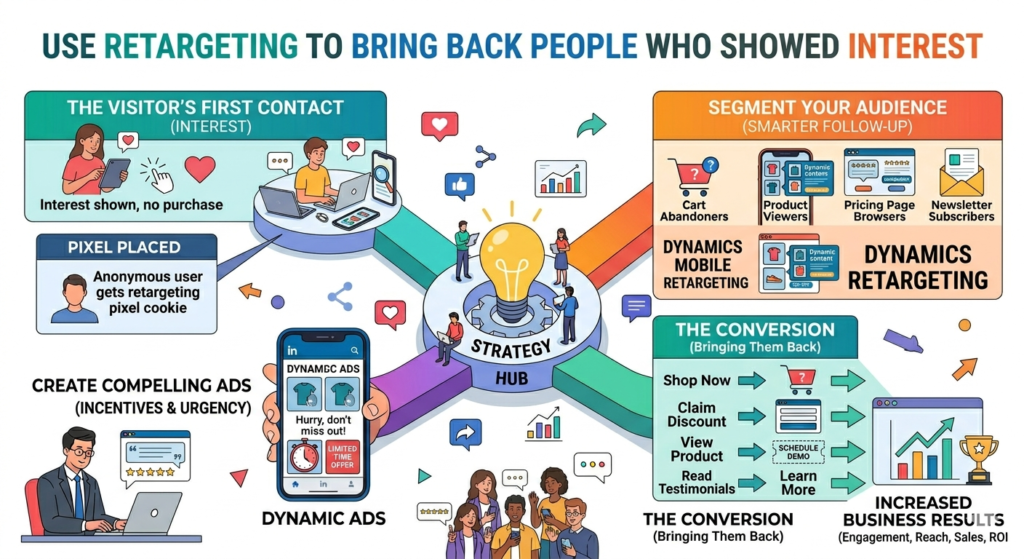 Most people do not act the first time they see a campaign. They may be busy. They may need to think. They may want to compare options. They may like the message but not be ready yet. This is why retargeting matters.