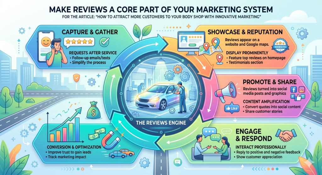 Reviews are not just nice to have. For a body shop, they are one of the strongest forms of proof. When a customer is stressed and unsure, they trust other customers more than they trust your ads.