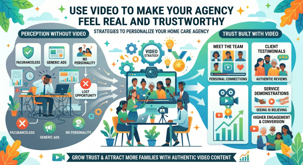 A written page can build trust, but a warm video can build trust faster. It shows tone, care, patience, and personality. It helps families feel that your agency is made of real people, not just a logo and a list of services.