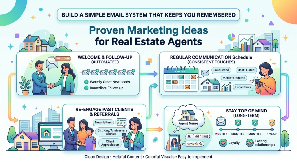 Many agents focus so much on getting new leads that they forget the people already in their world. Past clients, old leads, open house visitors, referral partners, and local contacts can become future business. But only if they remember you.