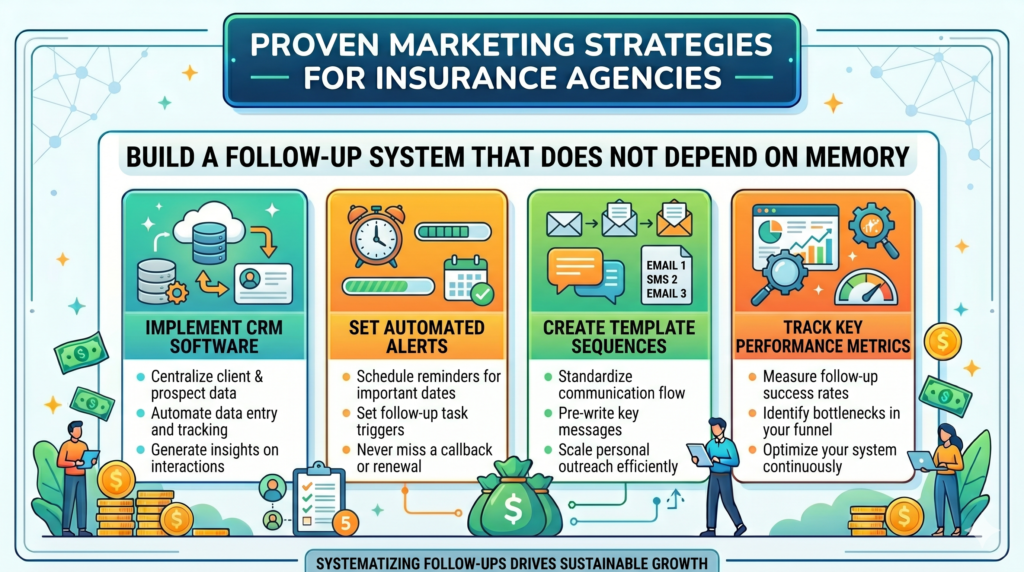 Many agencies lose leads not because the lead was bad, but because the follow-up was weak. A person requests a quote, asks a question, or downloads a guide. The agency responds once or twice. Then the lead gets busy, the producer gets busy, and the opportunity fades.