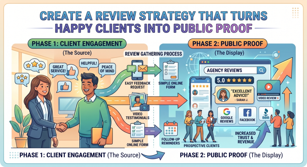 When someone finds your agency on Google, they may not read every page on your website. But they will often scan your reviews. They want to see if real people had a good experience. They want to know if your team responds fast, explains clearly, helps during stressful moments, and treats clients well after the sale.