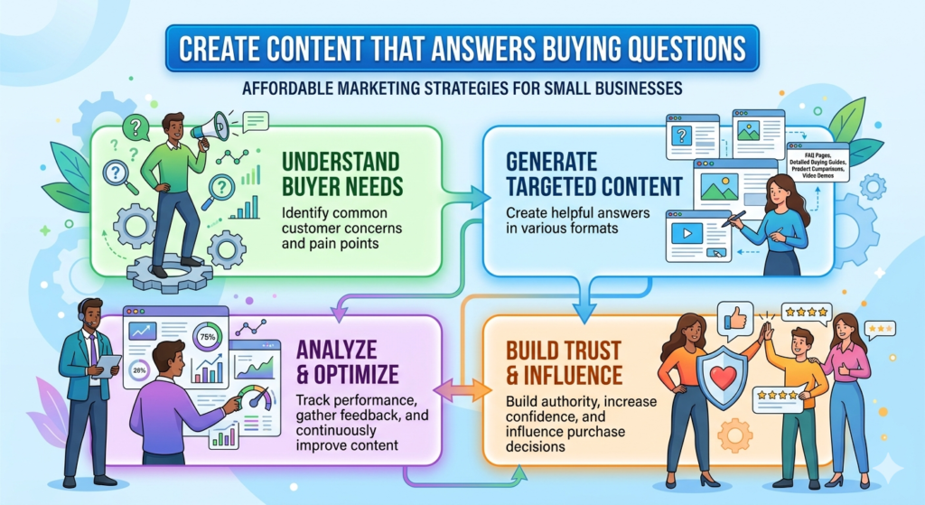 Content marketing sounds big, but at its heart, it is simple. You create useful answers to the questions your customers already have.