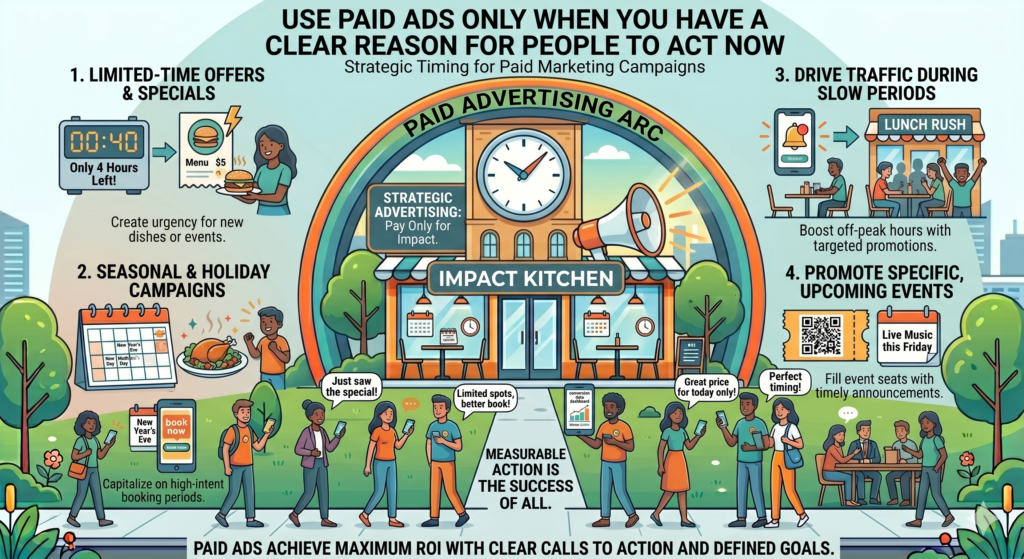 This is where many restaurants get stuck. They boost a post, run a random ad, choose a wide area, add a pretty food photo, and hope people show up. Sometimes they get likes. Sometimes they get clicks. But the tables do not fill, and the owner starts thinking ads do not work.