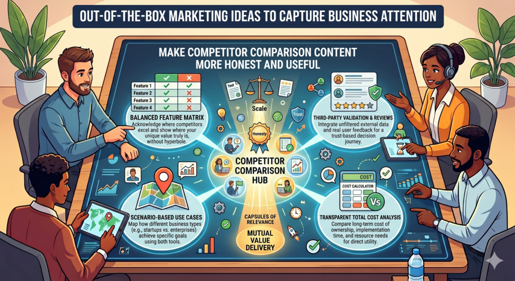 They compare your company to other agencies, freelancers, tools, internal hires, and doing nothing. They compare price, speed, proof, process, risk, and trust. If you do not help shape that comparison, they will do it alone or rely on someone else’s explanation.