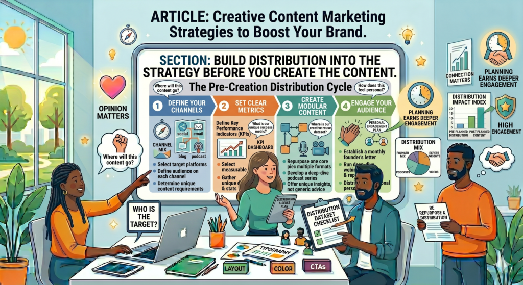 Many brands treat distribution as an afterthought. They spend days or weeks creating the article, video, guide, or report. Then, once it is published, they share it once on social media and move on.