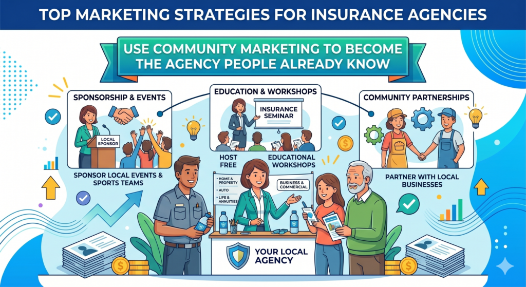 Community marketing is not just sponsoring a youth team and putting your logo on a banner. That can be part of it, but it is not the full strategy. The real goal is to become known as a helpful local resource.