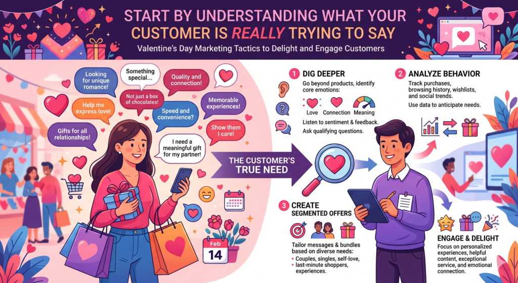 Valentine’s Day marketing works best when it is built around emotion, not just products. This sounds simple, but many brands miss it. They rush straight into selling flowers, candles, chocolates, clothes, jewelry, beauty sets, dinner deals, or gift cards. The product matters, but it is not the real reason someone buys.