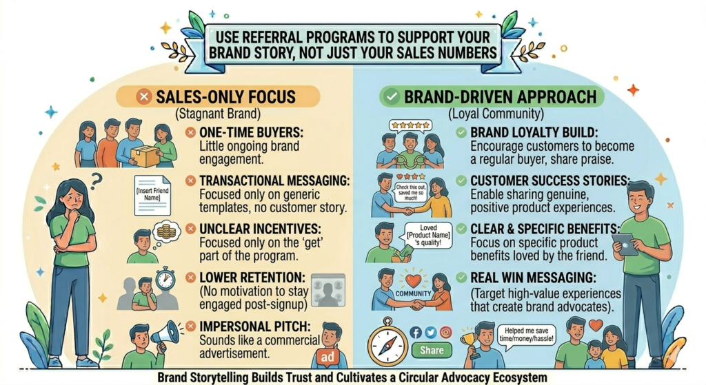 A referral program should help people understand what your brand stands for. It should not feel like a random deal placed on top of your business. When the program matches your brand story, it becomes easier to trust and easier to share.