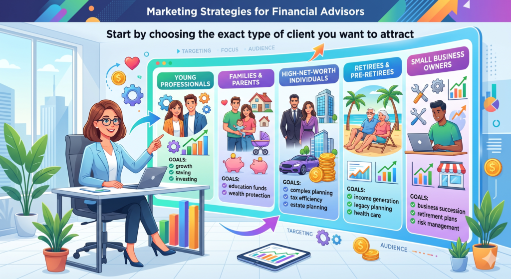 Many financial advisors make their marketing too wide. They try to speak to business owners, young families, retirees, doctors, tech workers, high-net-worth clients, and people just starting to save, all at the same time. On the surface, this feels safe. It feels like you are keeping your options open.