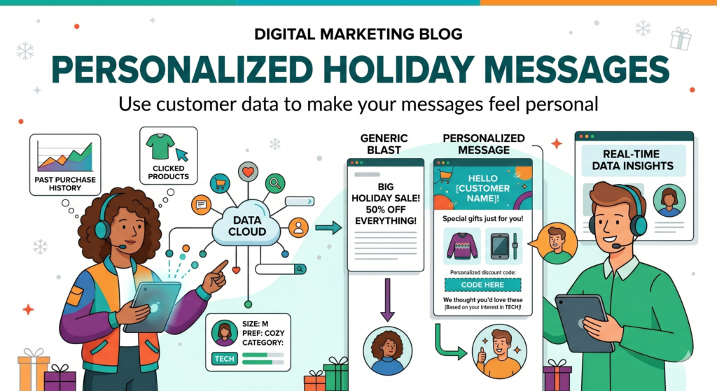 Holiday marketing gets much stronger when your messages feel like they were made for the person reading them. This does not mean you need complex systems or creepy tracking. It means using what you already know about your customers to send better, more useful messages.