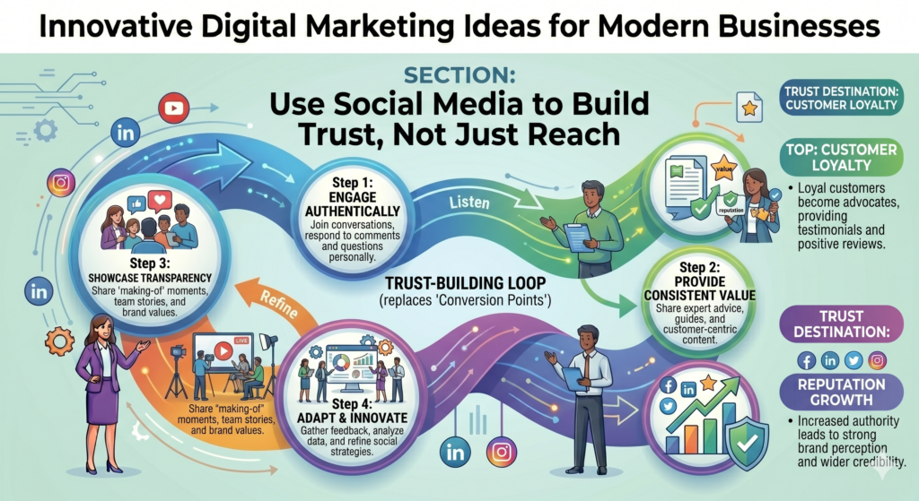 Many businesses treat it like a posting task. They feel they need to be active, so they publish updates, quotes, tips, product photos, or short videos. But activity alone does not build trust.