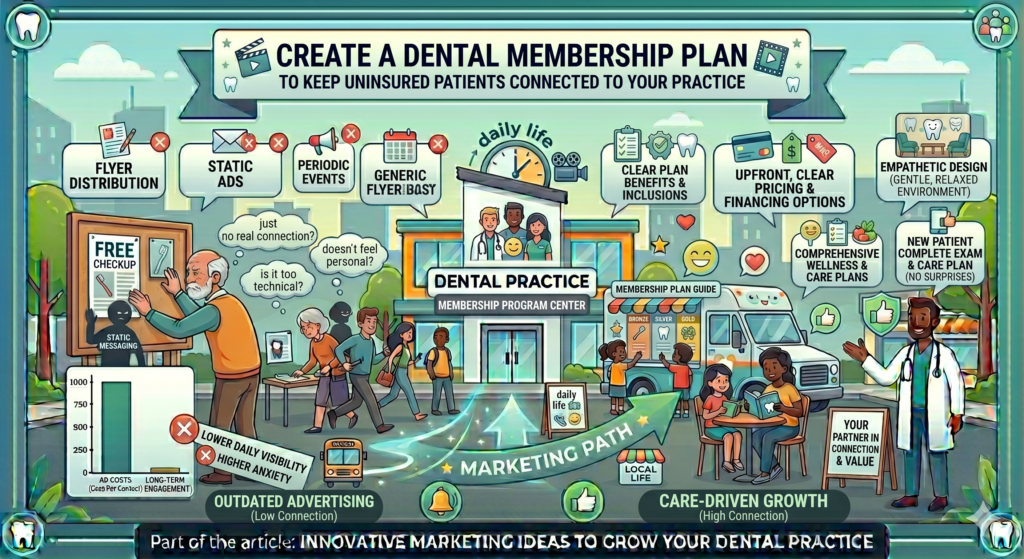 Some assume dental care will be too expensive. Some wait until pain forces them to act. Some visit only during emergencies. This is bad for their health and bad for practice growth.