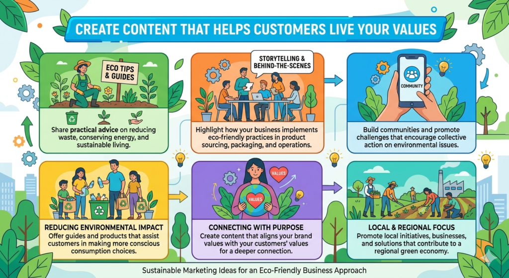 Sustainable marketing becomes much stronger when your content helps customers take action. This is important because many people want to make better choices, but they feel confused, busy, or unsure where to start.