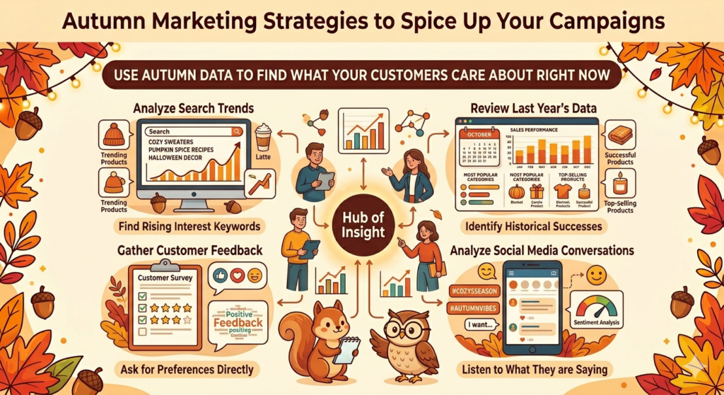 Autumn campaigns should not be built only on taste, guesses, or seasonal ideas that sound nice in a meeting. The best campaigns come from watching what customers are already doing. Data helps you see which topics, products, offers, pages, and messages are gaining attention as the season changes.