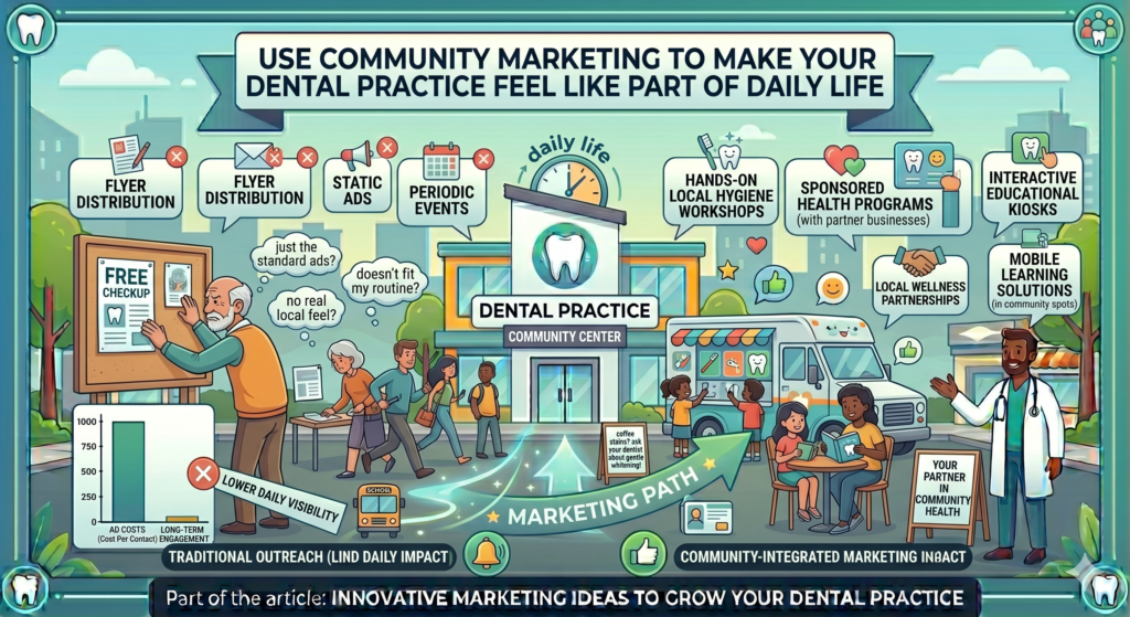The strongest local practices become part of the community. People see the clinic name at school events. They meet the team at health fairs. They see useful advice from the dentist in local groups. They hear other parents mention the practice. They start to feel like the clinic belongs in the neighborhood.