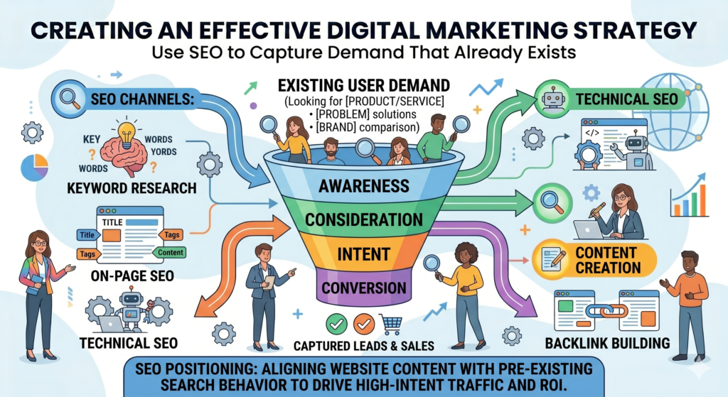 But SEO is often misunderstood. Many businesses think it is only about keywords, rankings, and traffic. Those things matter, but they are not the full point. The real goal of SEO is to bring the right people to your website and help them move closer to a business decision.