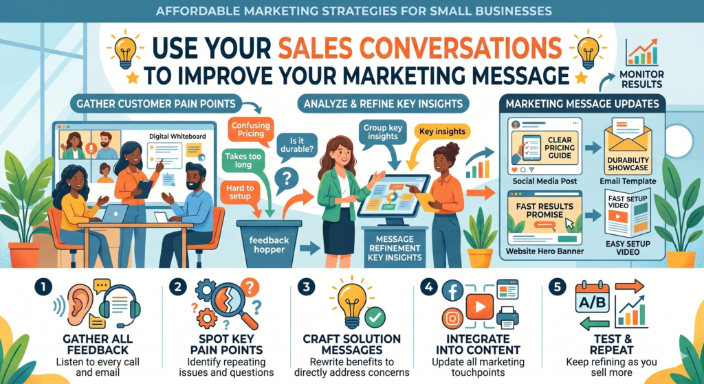 Your best marketing research is often hiding in your sales conversations. Every call, message, meeting, and quote request gives you clues about what customers care about.