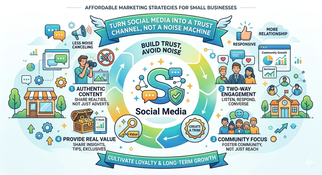 Social media can help small businesses, but only when it has a clear purpose. Many owners feel they must post every day on every platform. They see other brands posting reels, quotes, offers, behind-the-scenes clips, and trends, so they try to keep up.
