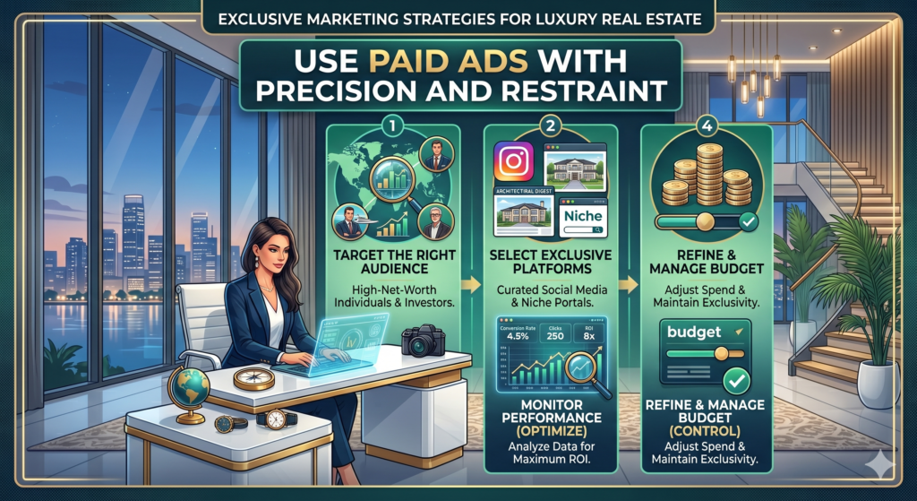Paid ads can work very well for luxury real estate, but they must be built carefully. The mistake is thinking that more reach means better results. In luxury markets, broad reach often brings poor leads. You may get many clicks, but very few serious buyers.