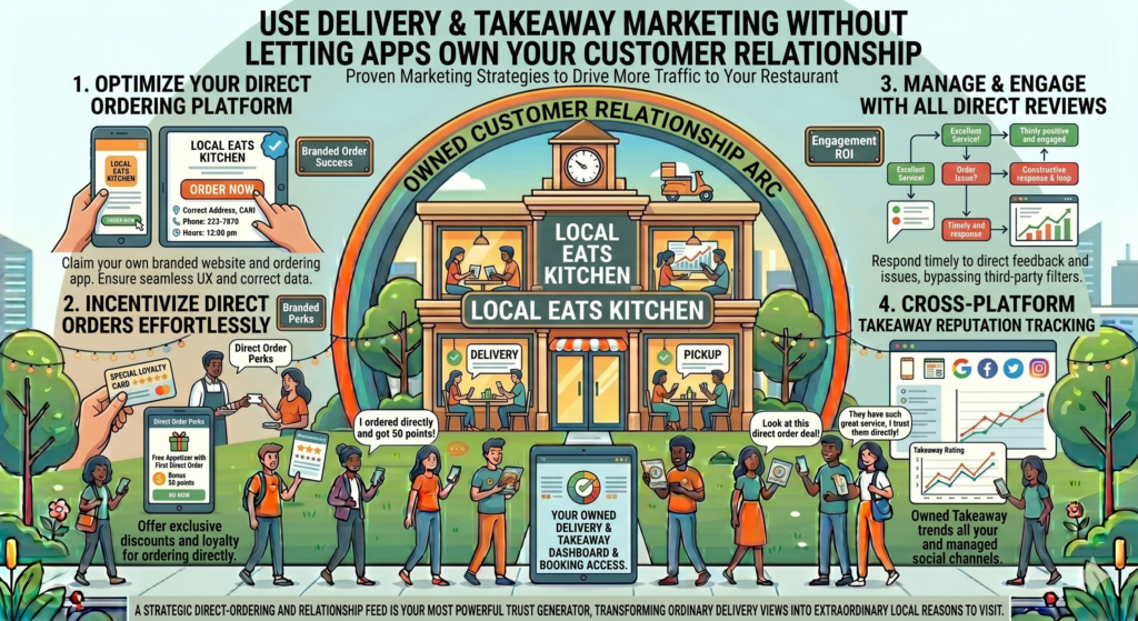 Many restaurants rely on delivery apps for orders. These apps can help with visibility, but they often take fees and control the customer experience. Your restaurant may prepare the food, but the app owns the customer data, the ordering flow, and often the first point of contact.