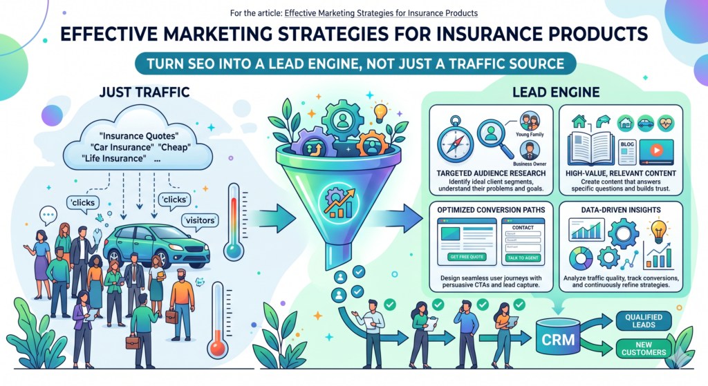 SEO can be one of the strongest channels for insurance products because people search when they have real questions. They search when they are confused, comparing, worried, or ready to buy. But not all insurance SEO is useful.