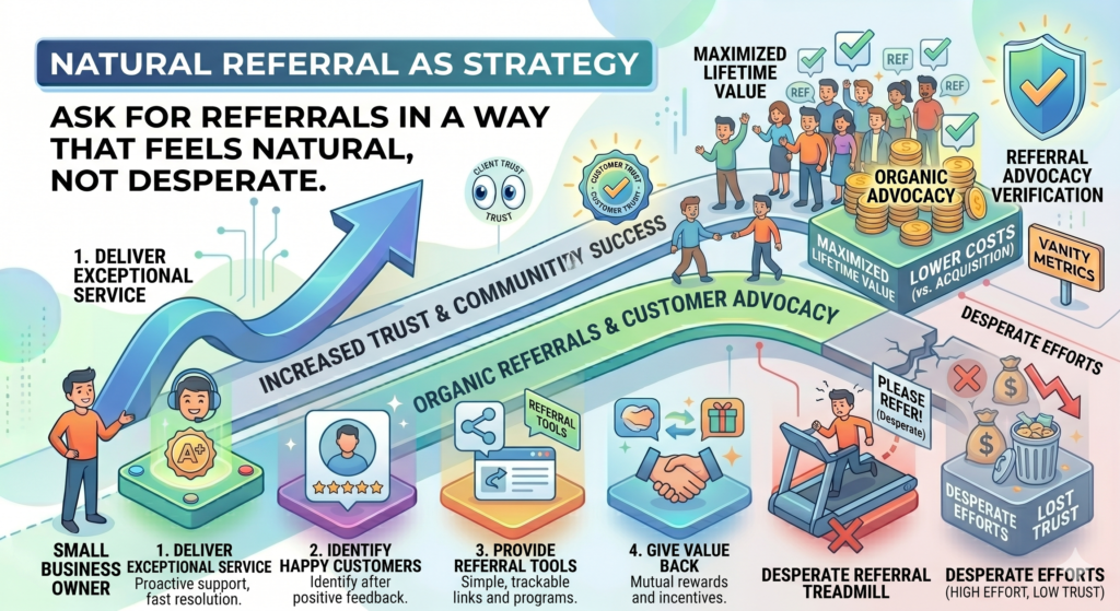 Many small businesses depend on word of mouth, but they never build a simple referral system. They hope people will remember to recommend them. Some will. Many will not, even if they are happy.