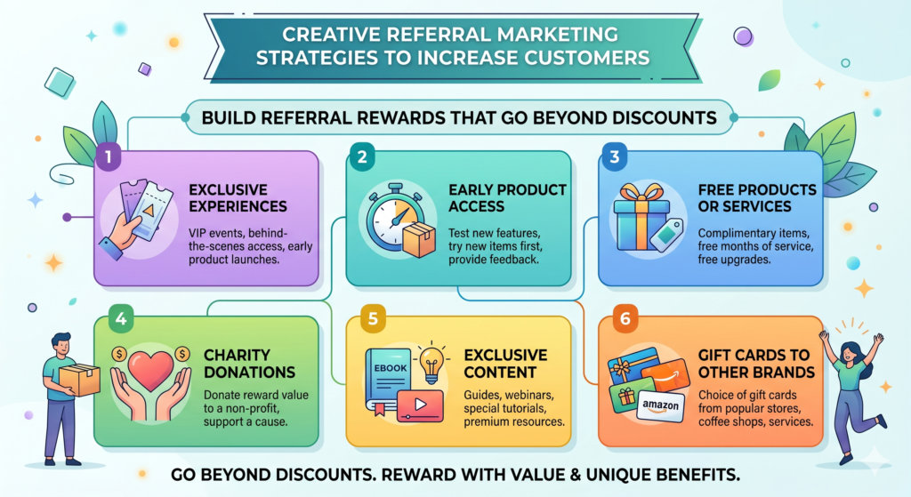 Discounts are common in referral marketing because they are easy to understand. But they are not always the best reward. In some markets, discounts can make your brand feel cheaper. In others, they may attract people who only care about saving money. That does not mean discounts are bad. It means they should not be your only idea.