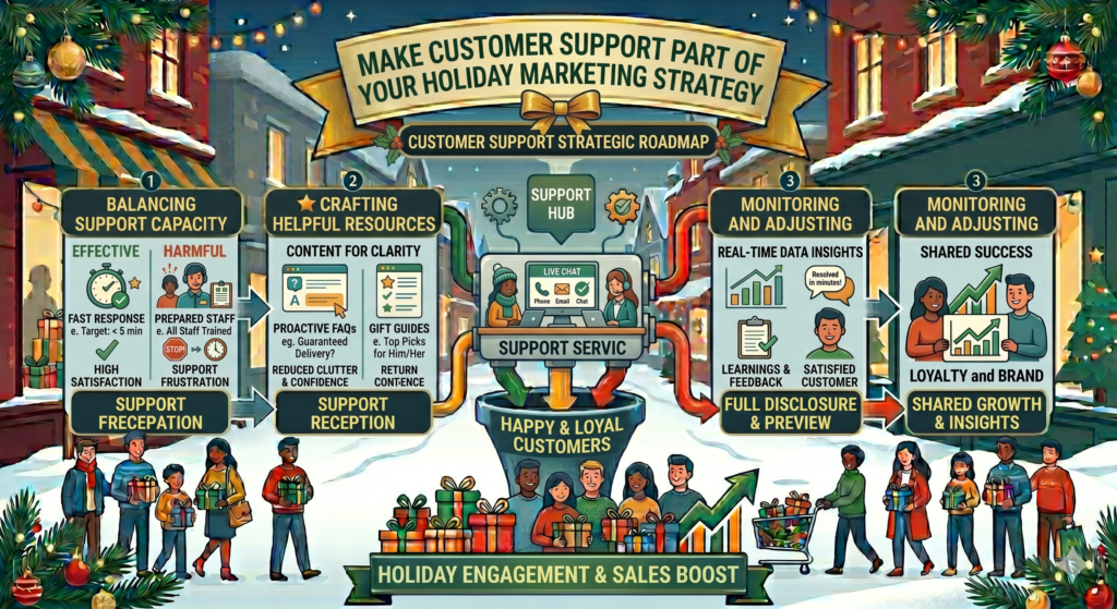 Customer support is often seen as a back-end function, but during the holidays it becomes part of your marketing. A fast, clear, helpful support experience can save sales, prevent refunds, reduce bad reviews, and turn stressed shoppers into loyal customers.