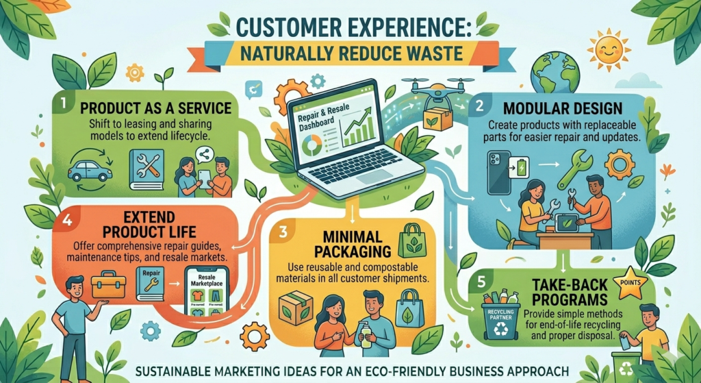 A sustainable brand cannot rely only on marketing messages. The experience itself must support the promise. If the customer journey creates confusion, overbuying, high returns, poor product use, or packaging waste, then the marketing will feel weak.