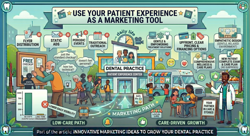 Every part of the patient experience can either support your growth or weaken it. The first call, the welcome at the front desk, the way the dentist explains treatment, the comfort during the visit, the follow-up after care, and the way billing is handled all shape what the patient says about you later.