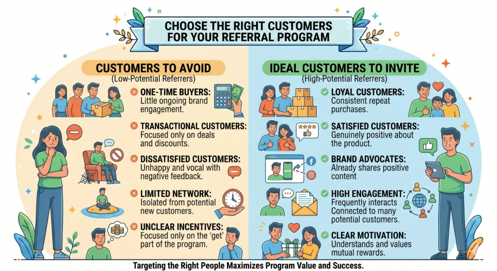 Not every customer should be asked for a referral at the same time. Some are not ready. Some are unhappy. Some are too new. Some still do not understand your value. Asking too early can feel awkward and may even hurt the relationship.
