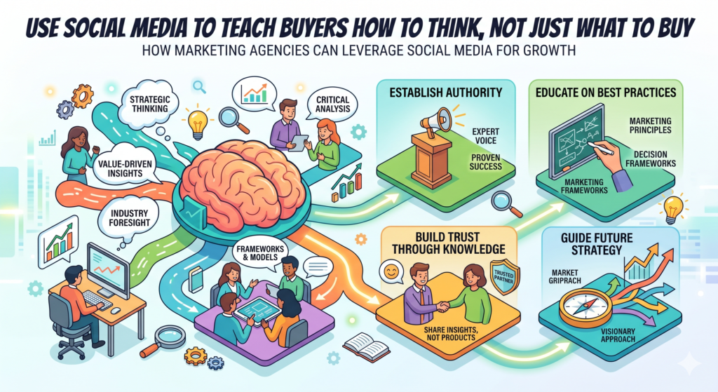A lot of agency content tries to sell too soon. It asks people to book a call before they trust the agency. It promotes services before the buyer understands the problem. It talks about packages before it has earned attention.