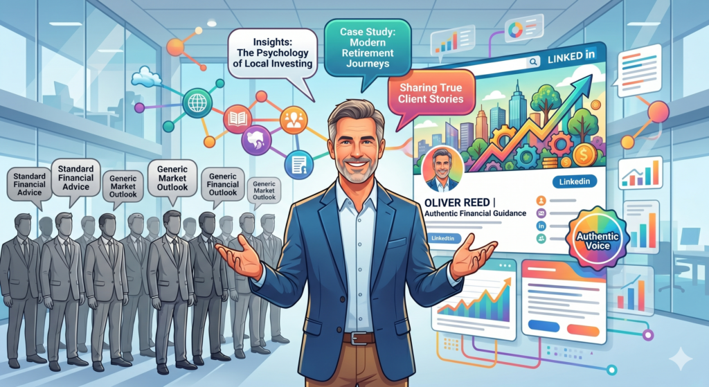 LinkedIn can be very powerful for financial advisors, especially those who serve professionals, founders, executives, business owners, or high-income earners. But many advisors use LinkedIn in a way that feels too plain.