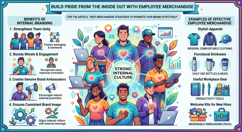 Your employees are often your first brand promoters. They talk about the company. They represent the culture. They explain the work to friends, clients, partners, and future hires. When they feel proud of the brand, that pride shows up in small ways every day.