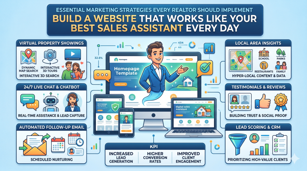 Your website should answer questions. It should build trust. It should guide visitors to the next step. It should help both buyers and sellers feel like you understand them before they ever call.
