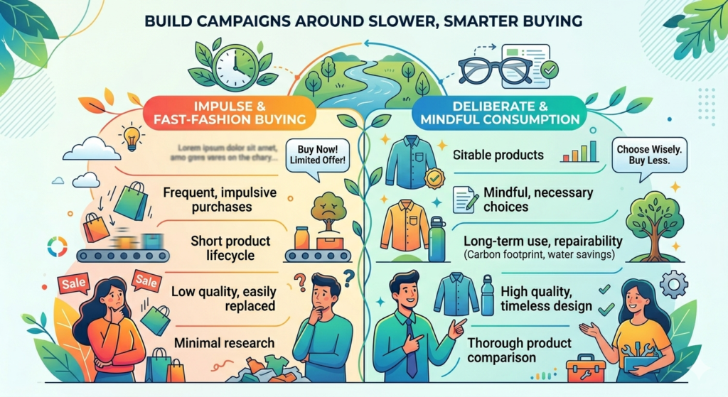 Many businesses are built around urgency. They tell customers to buy now, act fast, grab the deal, and avoid missing out. This can work in the short term, but it does not always fit an eco-friendly brand.