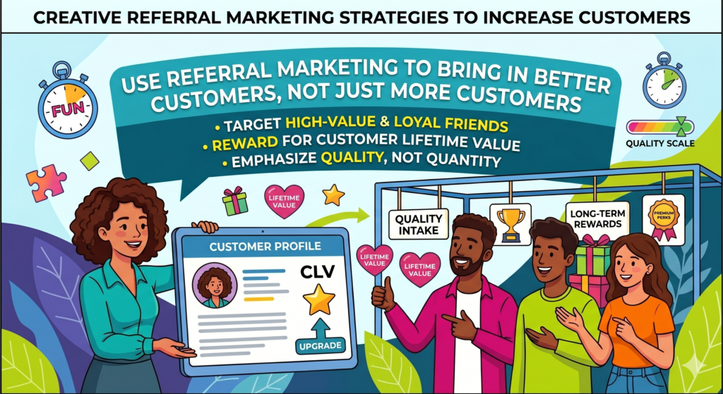 A bad referral program can bring in people who are not serious, not ready, or not aligned with your brand. They may come only for the reward. They may churn quickly. They may need too much support. They may never become profitable.