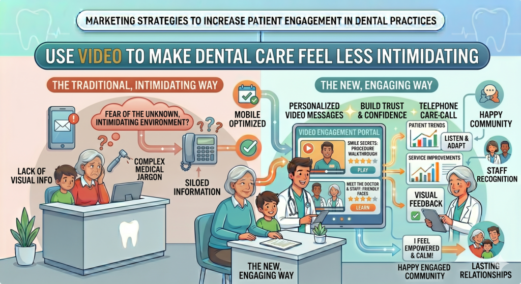 This does not mean your practice needs expensive production. Simple videos often work better because they feel real. A dentist speaking clearly into a phone camera can build more trust than a polished ad with stock footage.
