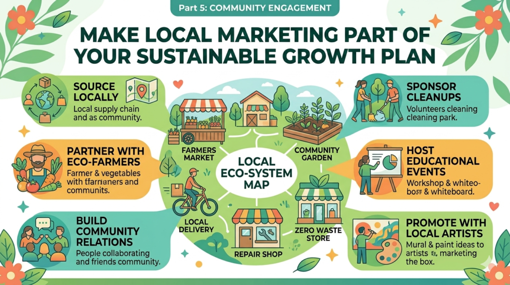 Sustainable marketing does not always need to be big, global, or digital. In fact, local marketing can be one of the most natural ways to build an eco-friendly brand.