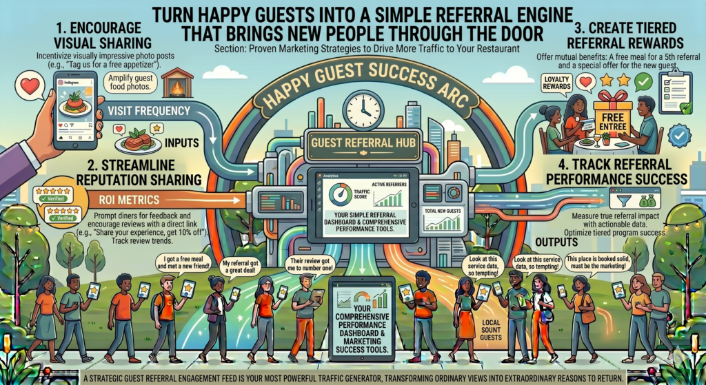 A guest may love your food, but they may not think to tell a friend. They may bring someone next month, or they may forget. They may post a story once, but not tag you. They may say nice things at the table, but never turn that praise into a review, referral, or repeat booking.
